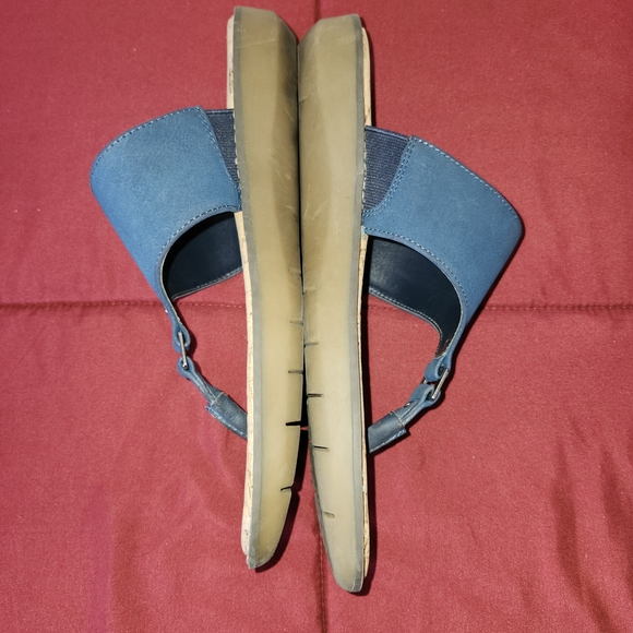 Aerosoles A2 Cool Cat Womens Sandals Navy Cork Size 8.5 Comfort Fit Used - Picture 11 of 11